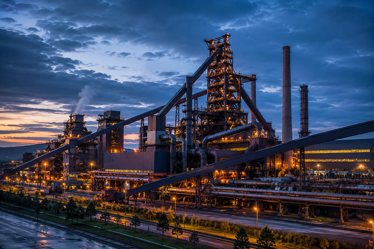 Metallurgical steel plant